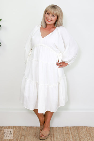 Asos plus size hot sale white dress