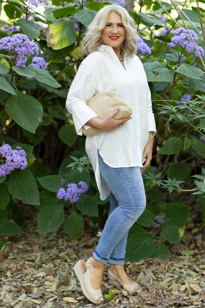 Londoner Oversized Shirt | Ivory White