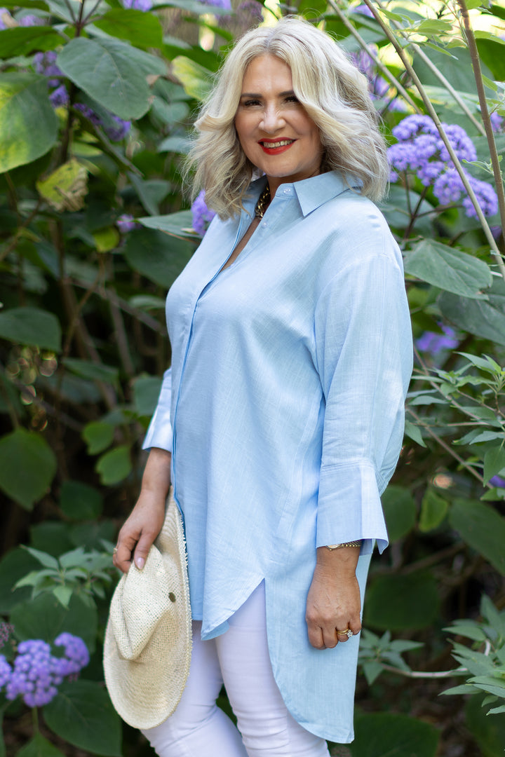 Londoner Oversized Shirt | Sky Blue