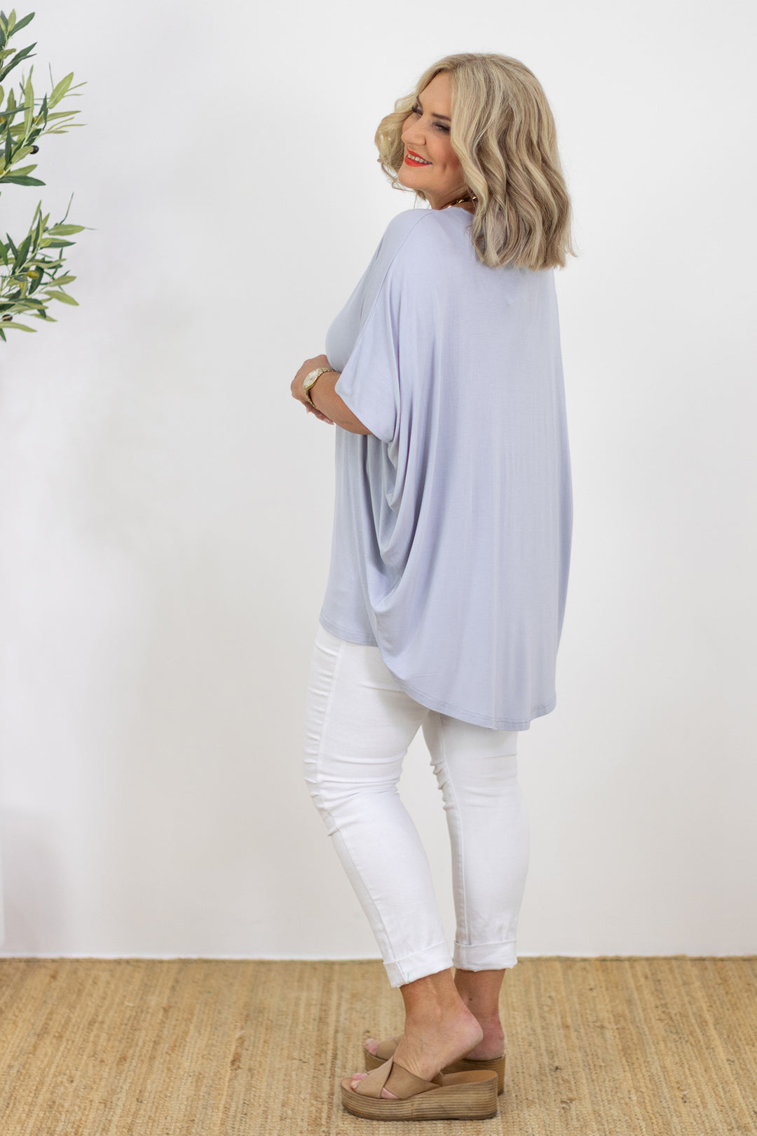 Armeni Batwing T Shirt | Grey