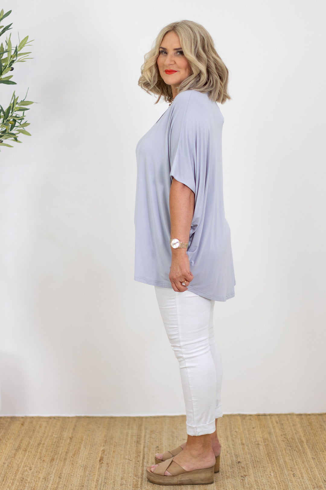 Armeni Batwing T Shirt | Grey