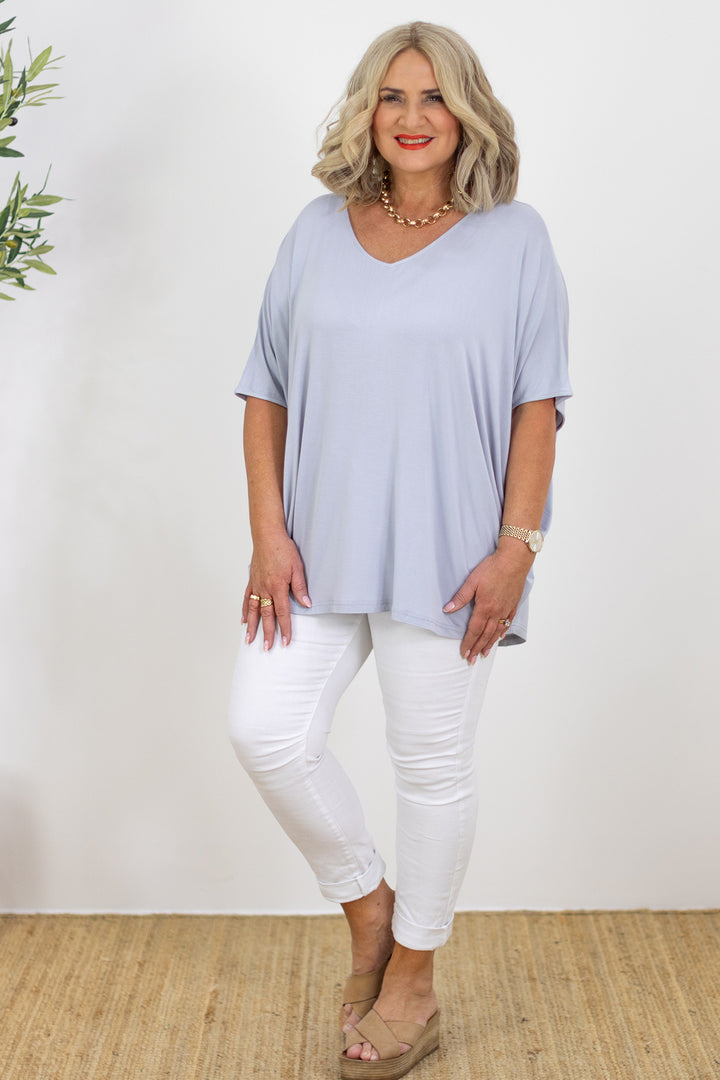 Armeni Batwing T Shirt | Grey