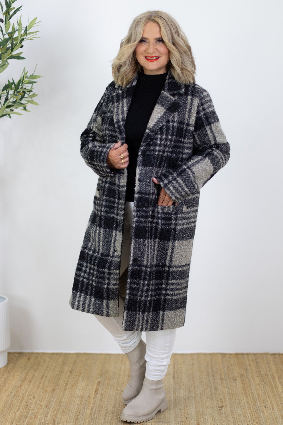 Briar Coat | BLACK Check – The Birch House