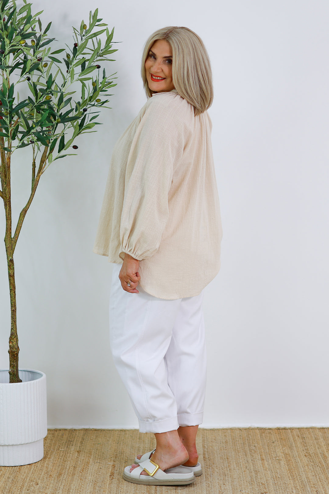 Ibiza Dusk Top | Beige