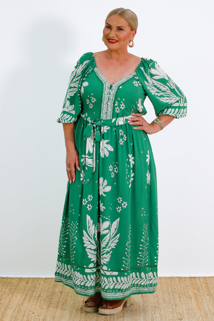 Linden Dress | GREEN