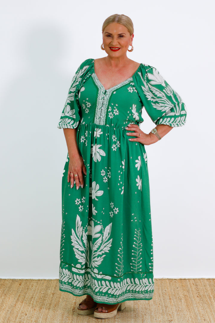 Linden Dress | GREEN