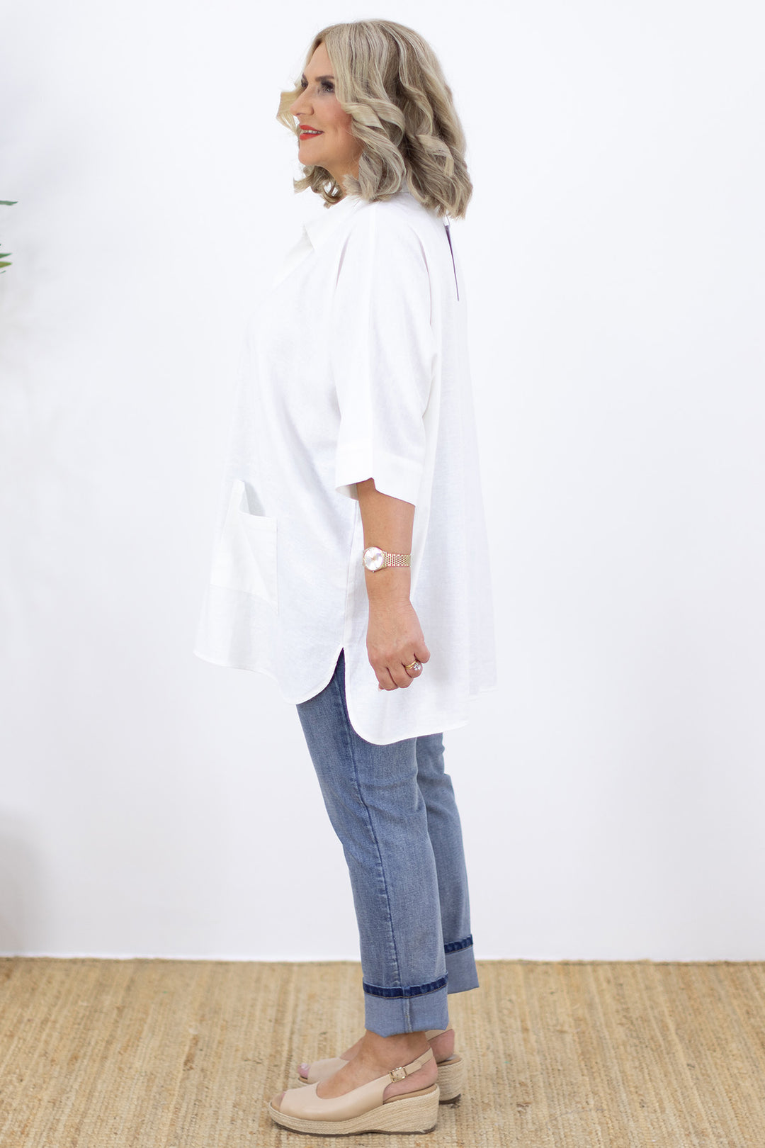 Oxford Oversized Shirt | White