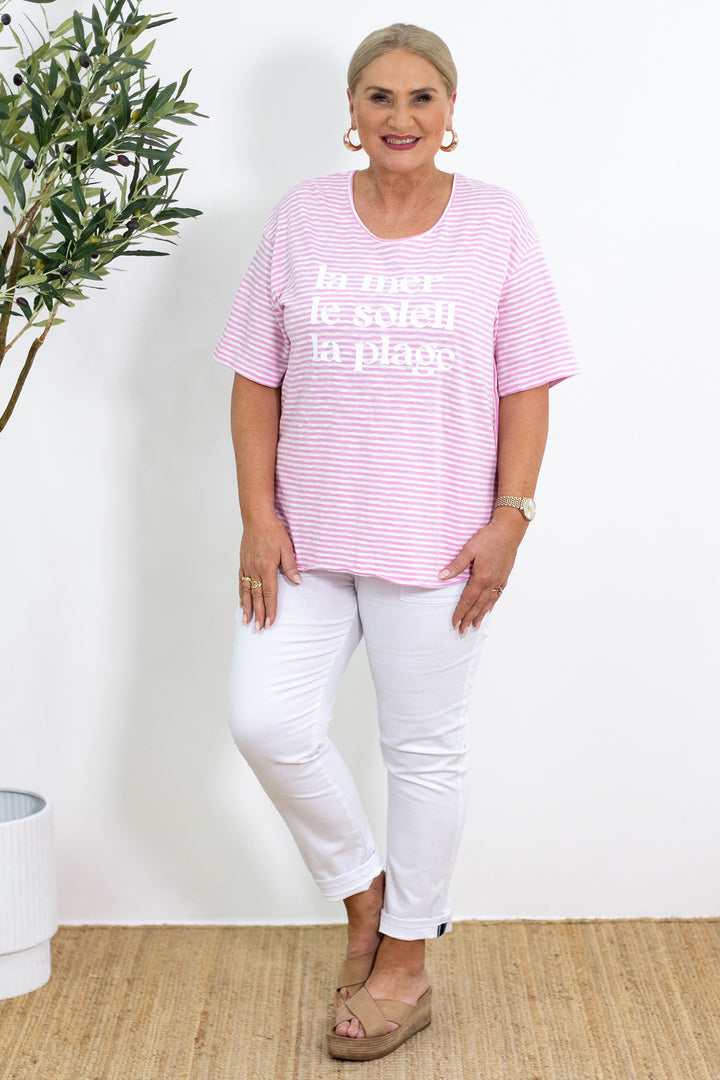 La Glace T-Shirt | Musk Pink