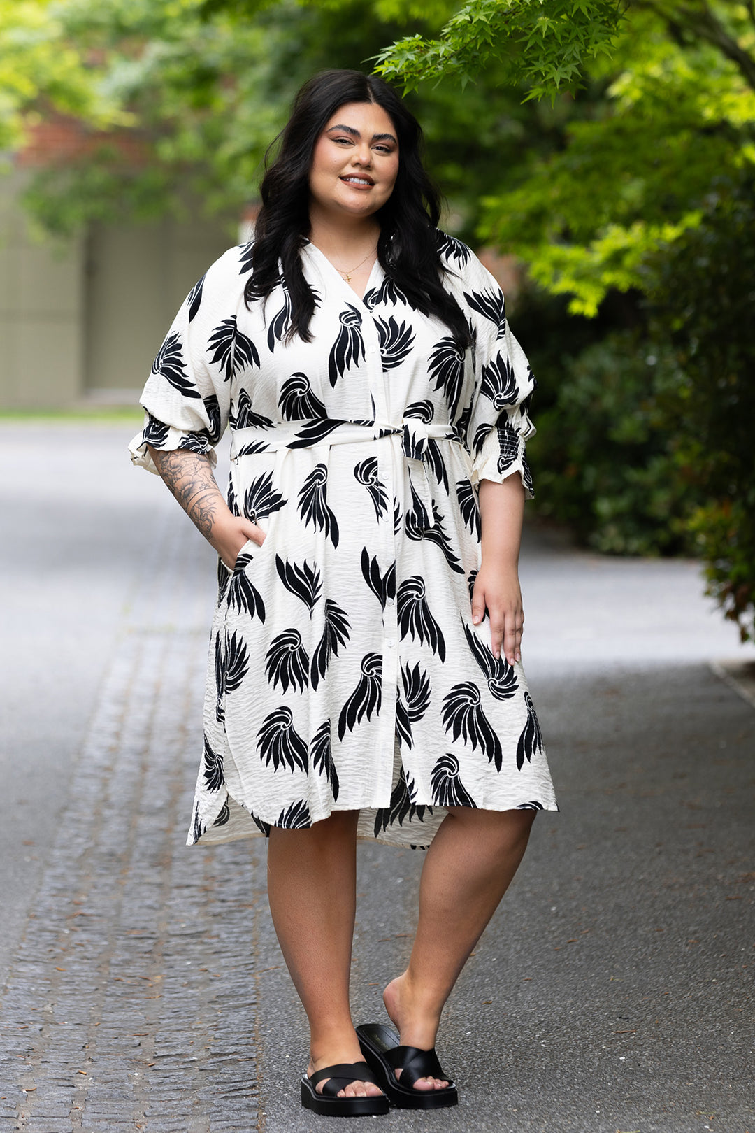 Phoenix Shirt Dress | Warm White